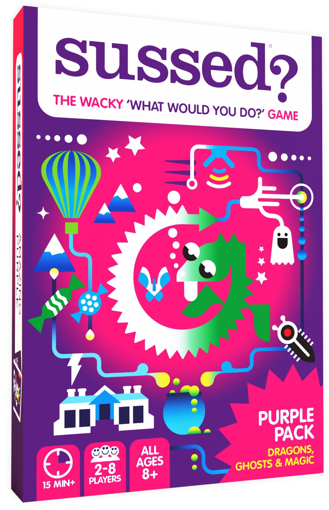 Hot SUSSED The Wacky ‘What Would You Do’ Social Card Game - Fun & Easy for Kids - Family Travel Game for Road Trips & Car Journeys - Ages 6 & Up - Yellow Deck