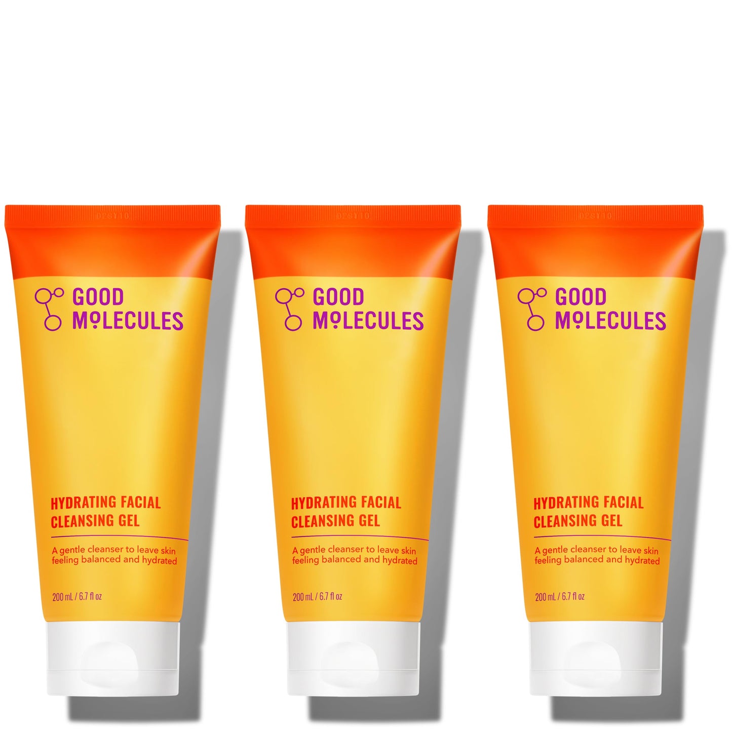HotGood Molecules Hydrating Facial Cleansing Gel - Face Wash with Rosewater and Pineapple Extracts to Brighten, Cleanse, and Moisturize - Facial Cleanser, Skin Care