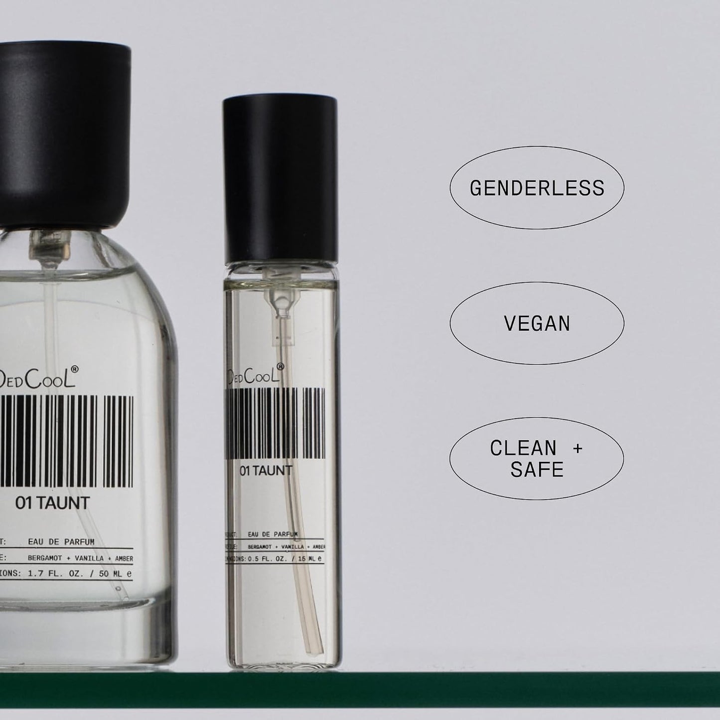 Hot DedCool, Eau de Parfum, Mochi Milk, Travel Size Perfume, 15 mL | Peach nectar, marshmallow & sweet rice milk notes, clean unisex scent, non-toxic & vegan