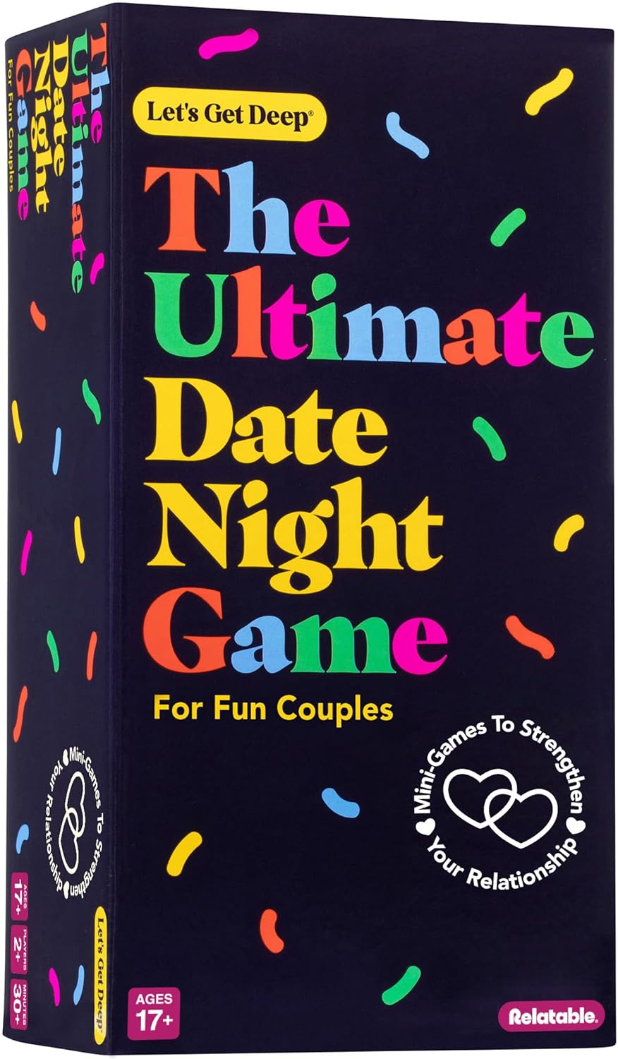 HotLet's Get Deep by Relatable, A Question Card Game for Couples, Great for Date Night Ideas, Couples Gifts, Wedding Gifts, and Long Distance Relationship Gifts, Includes 200 Cards to Build Up Intimacy