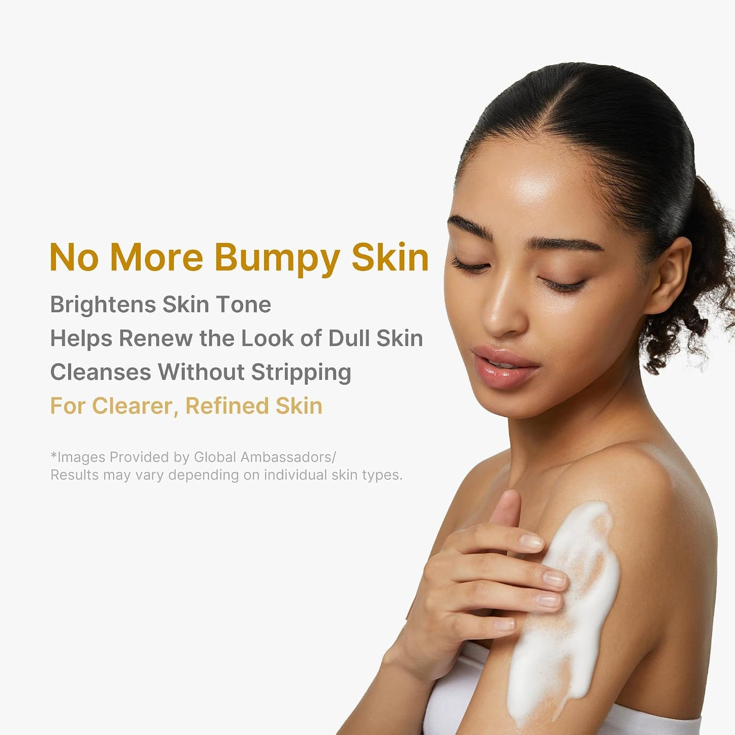 Hotmedicube Kojic Acid Turmeric Brightening Body Wash | Gentle Shower Gel for Uneven Skin | Niacinamide, Vitamin C, AHA/BHA | Deep Cleansing, Hydrating Formula | Easy and Effective, 13.52 fl.oz