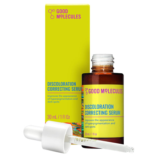 HotGood Molecules Discoloration Correcting Serum - Serum to Target Dark Spots and Discoloration - Skin Care for Face, 1 fl oz