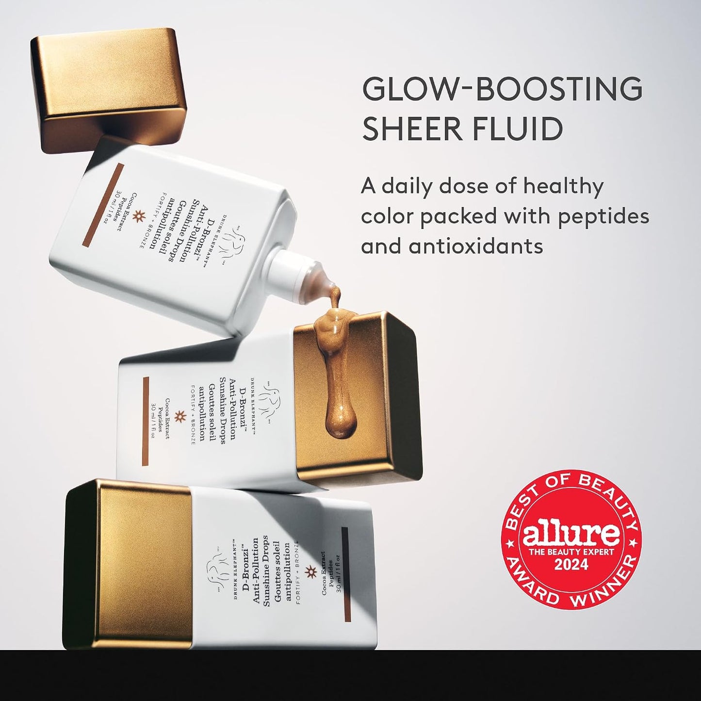 HotDrunk Elephant D-Bronzi Sunshine Drops - Bronzing Color Serum Drops - Clean Clinical Skincare - Cruelty-Free - Dermatologist-Tested - Free of Essential Oils, Silicones, and Fragrance