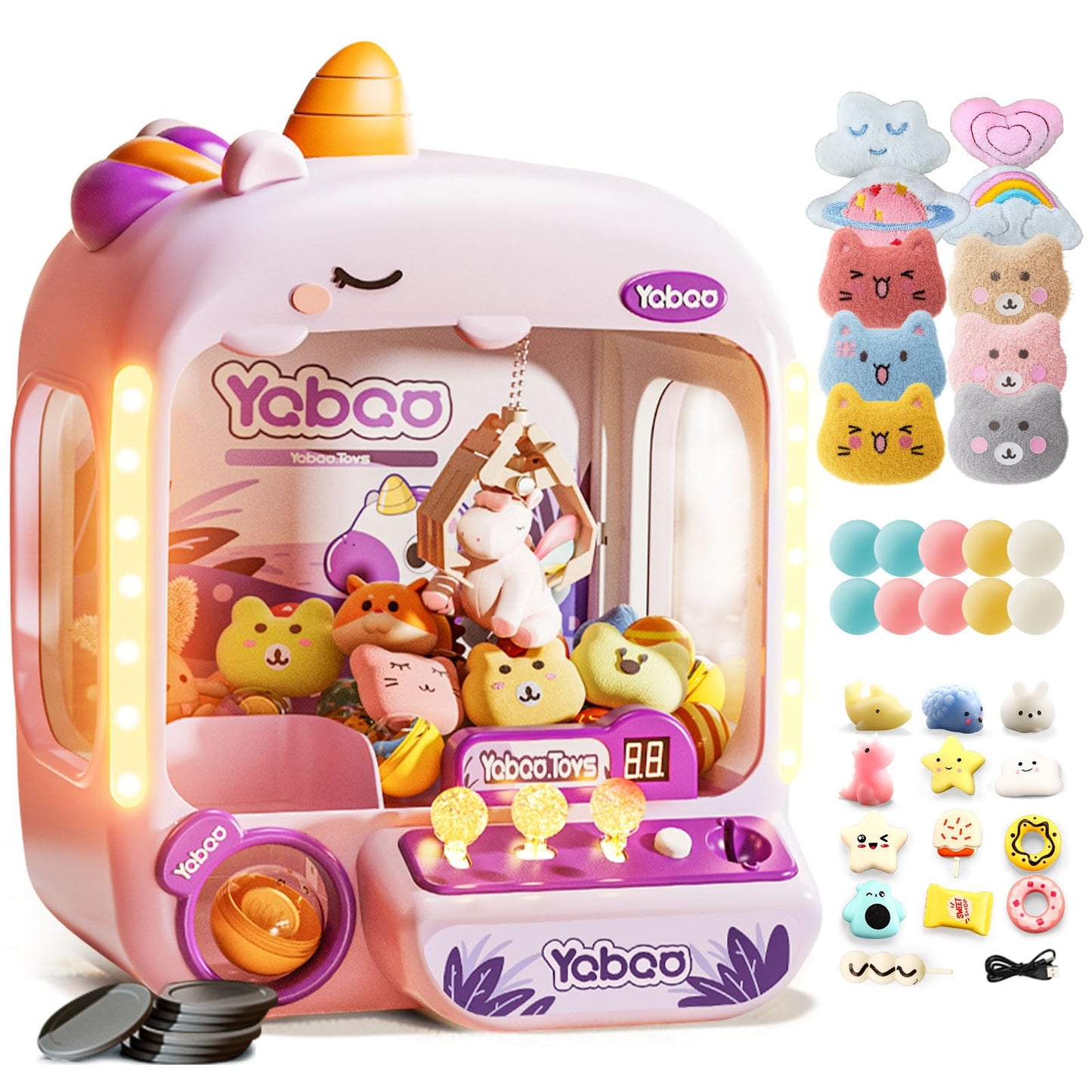 Hot Vanvimen Claw Machine for Kids Girl, Vending Machines Toys for Girls 4 5 6 7 8, Unicorns Girls Toys Age 6-8 4-5, Arcades Game Party Toy Age 6-7,Ideas Birthday Gifts for Girl 4 5 6 9 Year Old