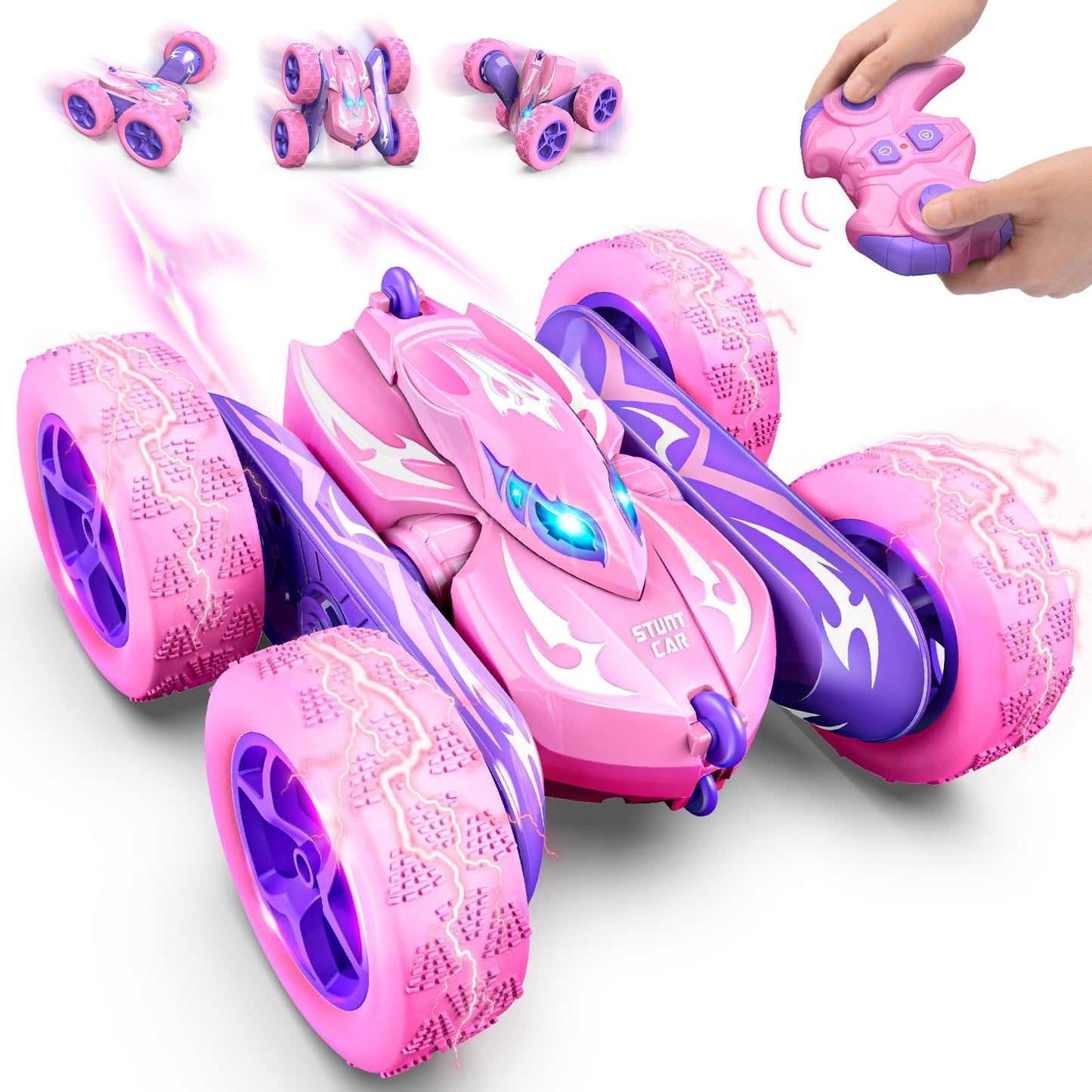 Hot Excitobo Remote Control Car,RC Cars Boys Toys for 3 4 5 6 7 8 9 10 11 12 Year Old Boy Double Sided 360°Flip 4WD Rechargeable Drift RC Race Car Birthday Gifts Easter Basket Stuffers for Kids Age 3-12