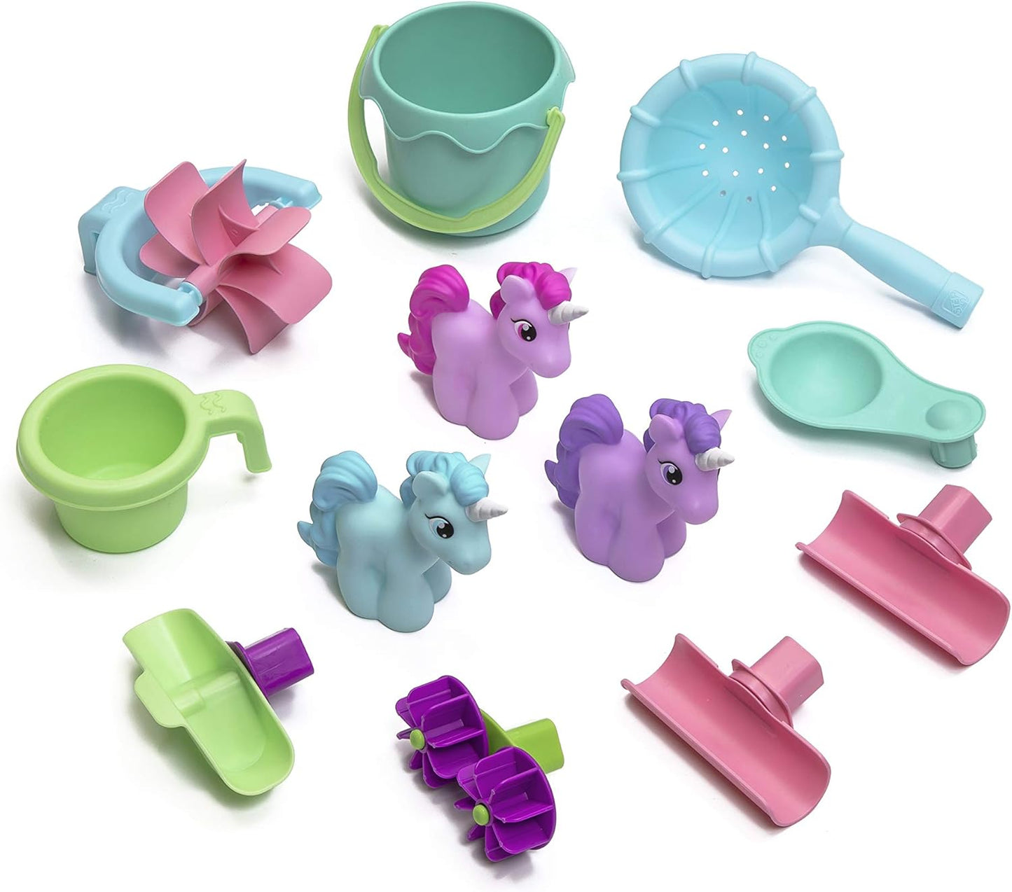 HotStep2 Rain Showers and Unicorns Water Table for Kids, Toddler Outdoor Sensory Play Table, 13 Accessories, Pink, Ages 18 Months+
