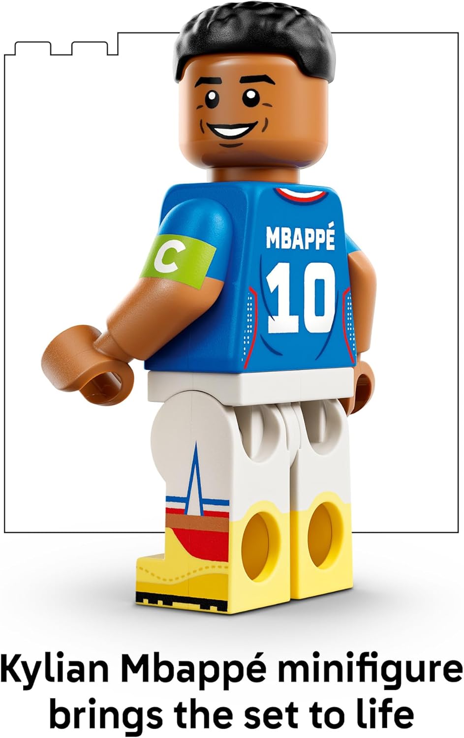 HotLEGO Editions Kylian Mbappé – Soccer Highlights - Building Set for Boys & Girls, Ages 10+ - Collectible Soccer Gift with Plaque - Kids Bedroom or Shelf Decor - 43013