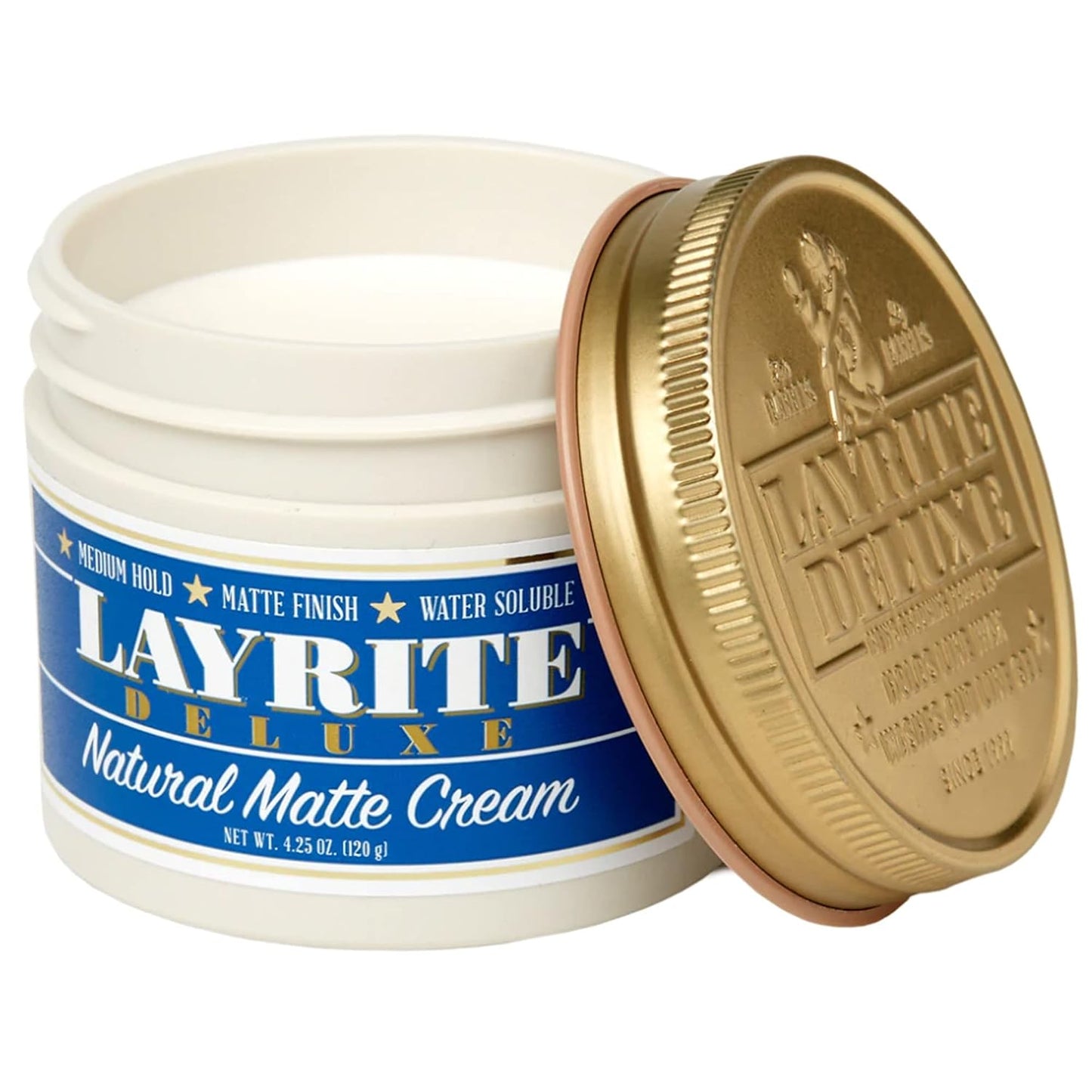 HotLayrite Natural Matte Cream, Basic, White, Mild Cream Soda, 4.25 Ounce