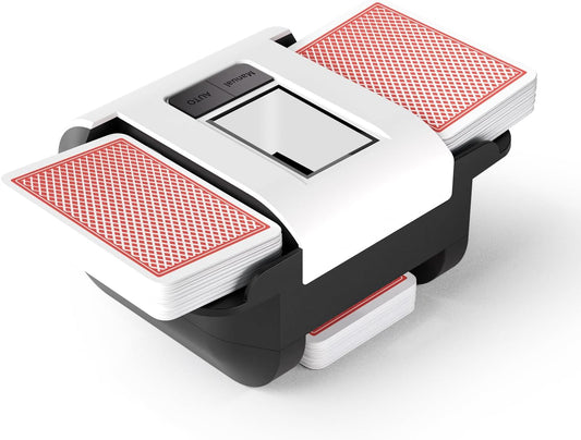 Hot Automatic Card Shuffler with Dual Modes, Rechargeable 1-2 Deck Card Shuffle Machine, Low Noise Operation Card Shuffler