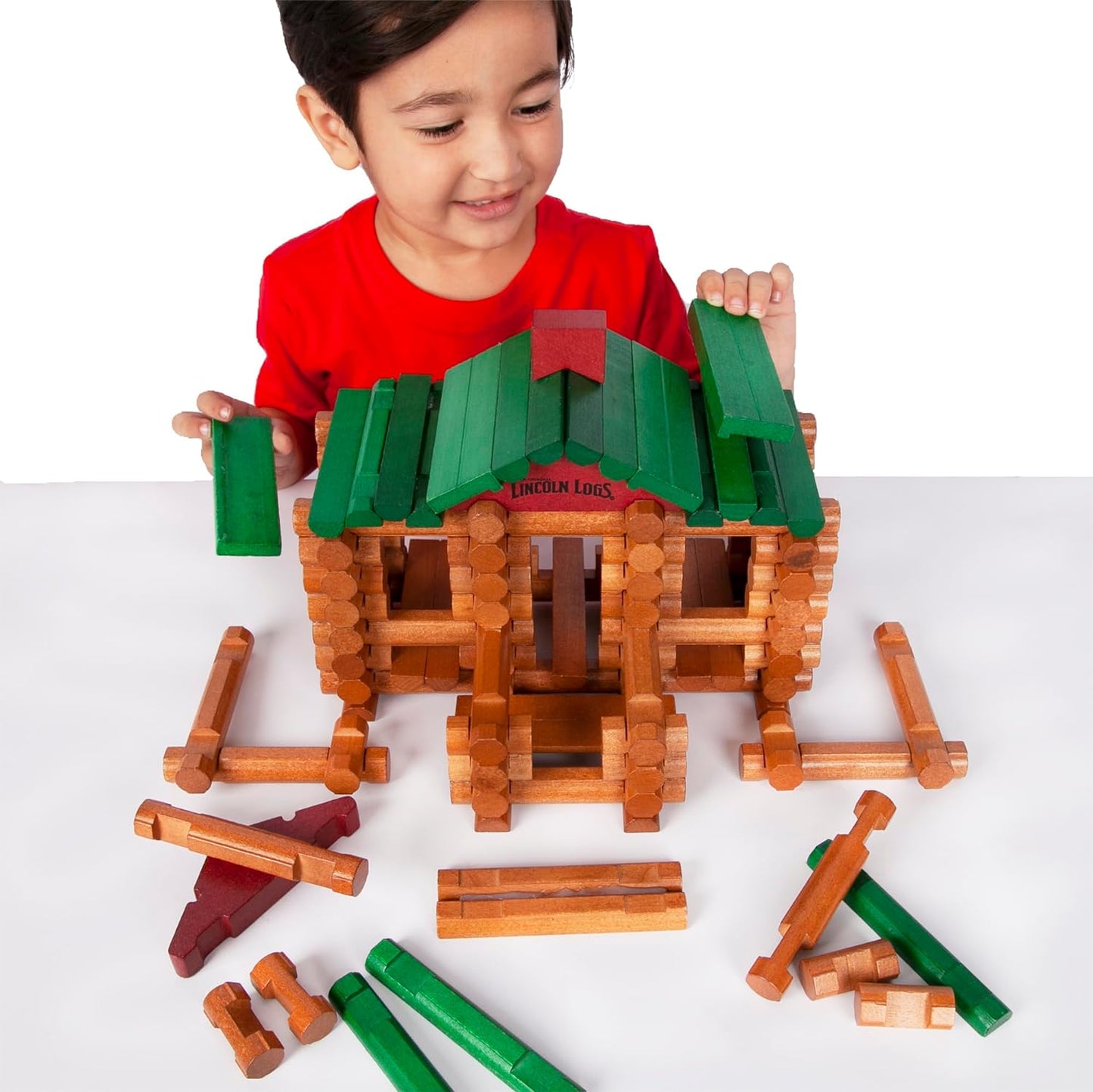 Hot Lincoln Logs 100th Anniversary Tin