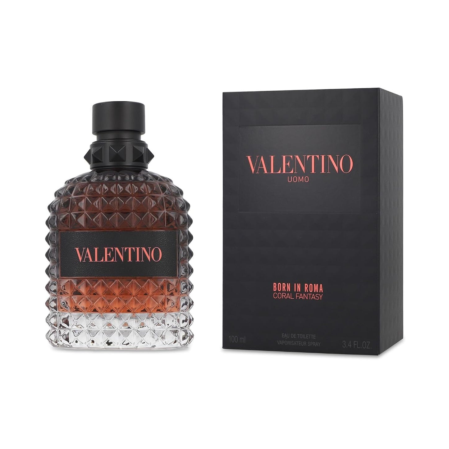 Hot Valentino Uomo Born in Roma Coral Fantasy for Men 3.4 oz Eau de Toilette Spray |