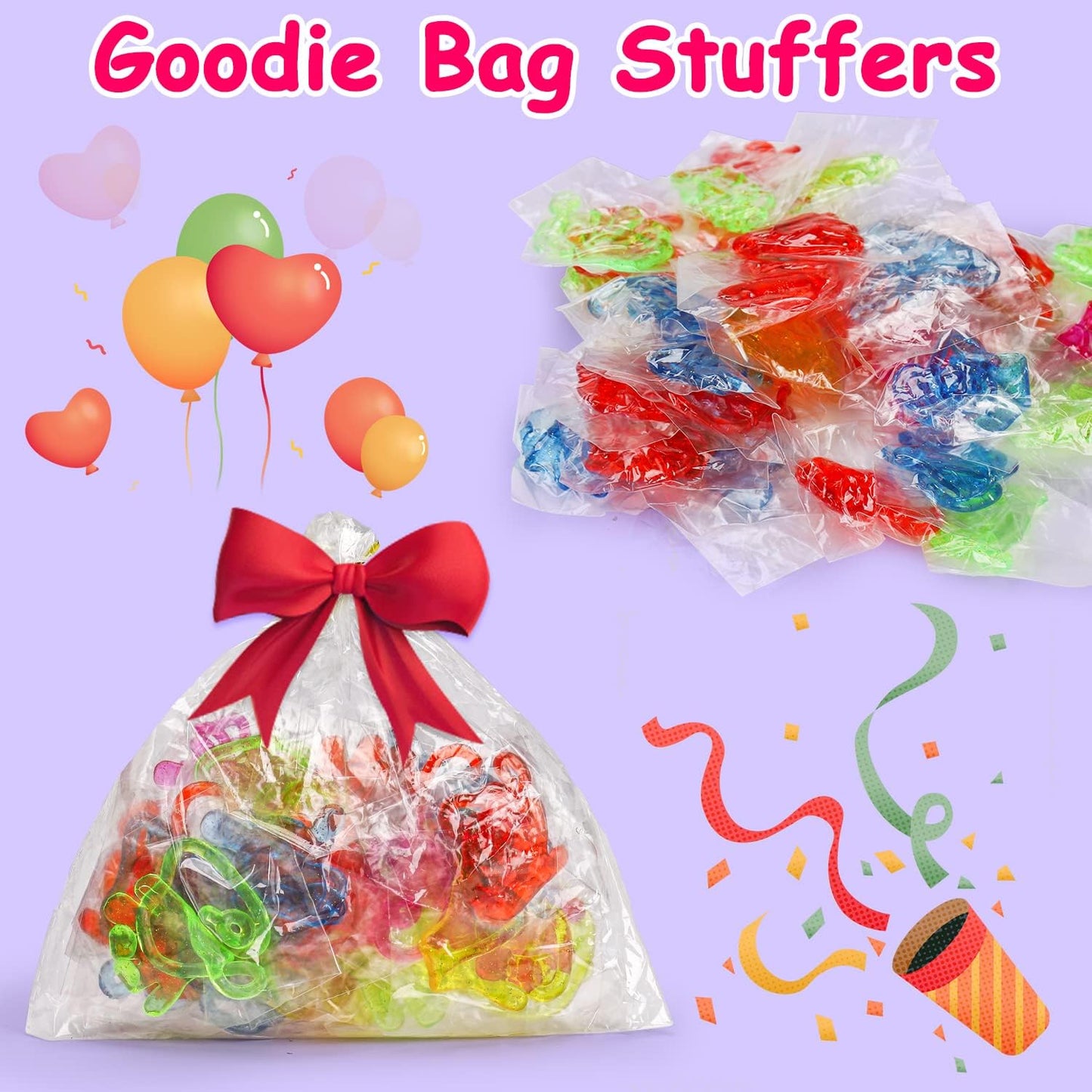 Hot 100PCS Sticky Hands Birthday Party Favors for Kids 4-8 8-12 Goodie Bag Stuffers Classroom Treasure Box Toys Carnival Prizes Bulk Mini Non Candy Treat Trinket Pinata Filler Back to School Students Gift