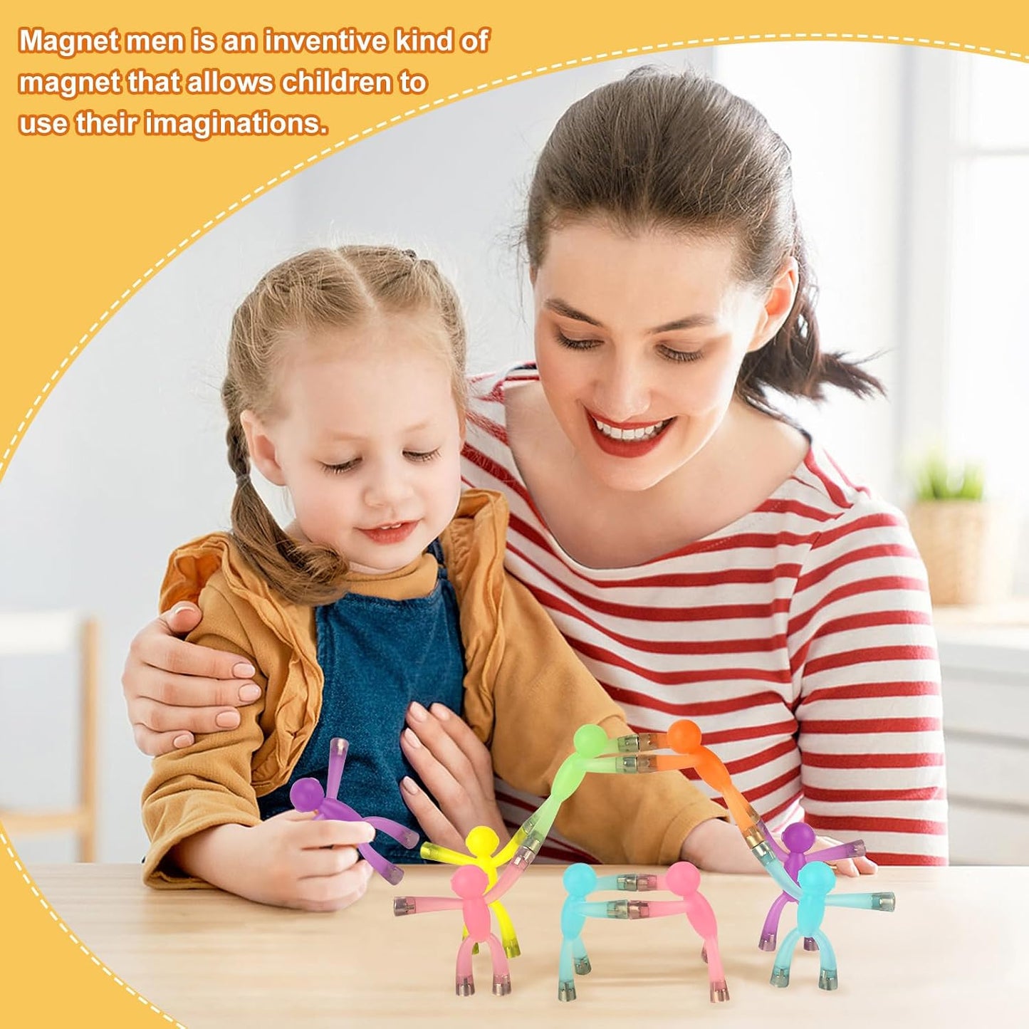 Hot laleay 6pcs Magnetic Toys,People Figures for Kids, Adults Kids Gifts, Magnetic Men for Teens Gifts,Kids Sensory Toys