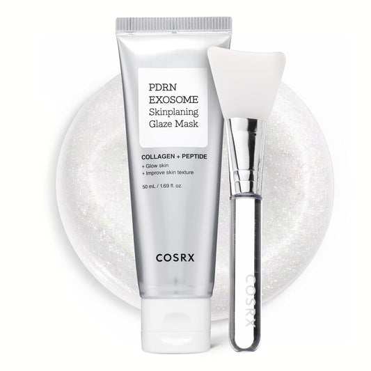 HotCOSRX PDRN EXOSOME Glaze Wrapping Mask with SALMON DNA PDRN, +123% Skin Hydration, Instant Glow, Easy Peel-Off Overnight Mask, Elasticity & Firmness Care, Korean Skin Care, 1.69 fl. Oz
