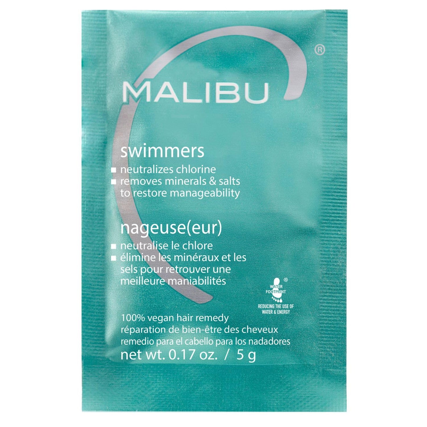 HotMalibu C Swimmers Wellness Remedy & After Pool Hair Care - Restoring & Hydrating Swim Treatment with Vitamin C Complex - Protects Against Discoloration from Chlorine, Salt Water & Build Up (3 Packets)