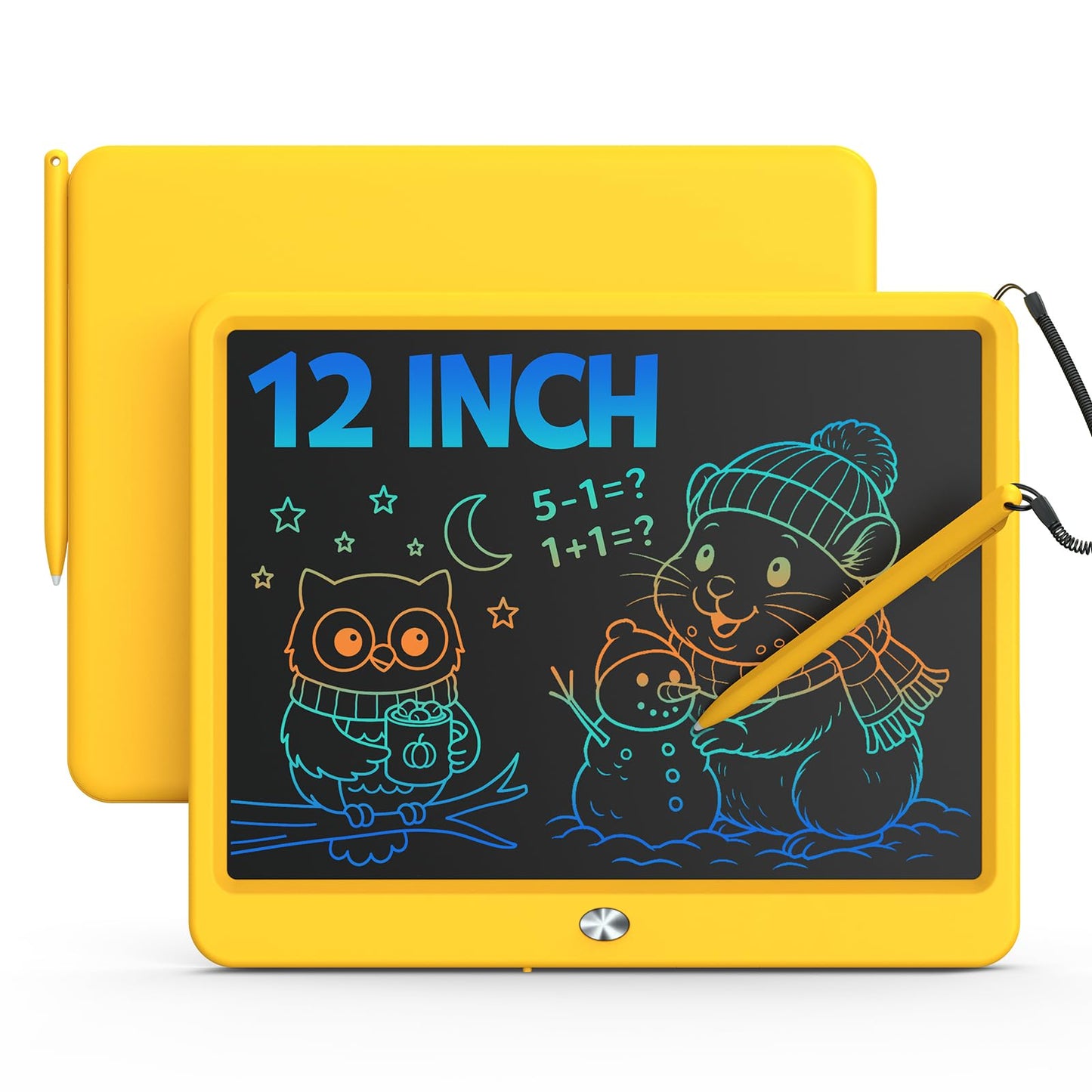 HotBravokids 10 Inch LCD Writing Tablet for 3-8 Year Olds - Electronic Drawing Pad and Doodle Board as Educational Birthday Gifts for Girls and Boys (Pink)