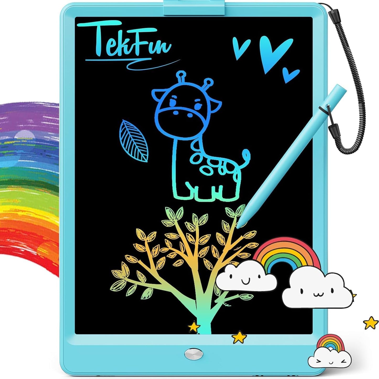 Hot TEKFUN LCD Writing Tablet for Kids, 10-inch Coloring Drawing Pad, Mess Free Doodle Board, Airplane Travel Toys for Boys and Toddlers, Road Trip Essentials, Gifts for 3 4 5 6 7 8 Year Old Girls (Pink)