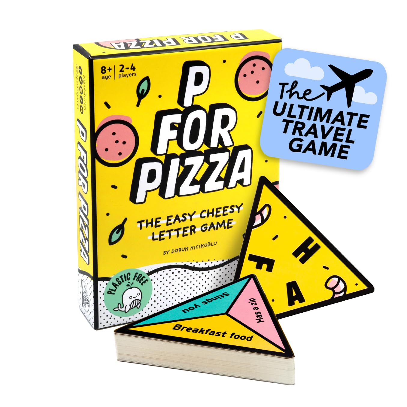 Hot Big Potato P for Pizza: Family Card Game | Great for Adults and Kids | Perfect Lightweight Travel Fun for Any Occasion | The Ultimate Travel Card Game