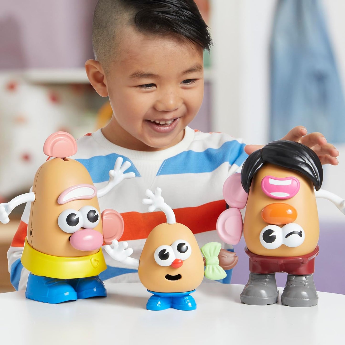 HotPotato Head Create Your Family Set with 44 Parts and Pieces, Creative Toddler and Preschool Toys for 2 Year Old Girls and Boys and Up (Amazon Exclusive)