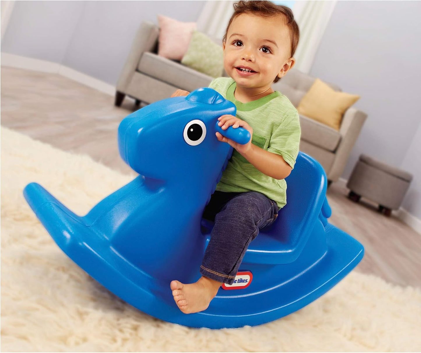 HotLittle Tikes Rocking Horse Blue, 33.00 L x 10.00 W x 17.50 H Inches