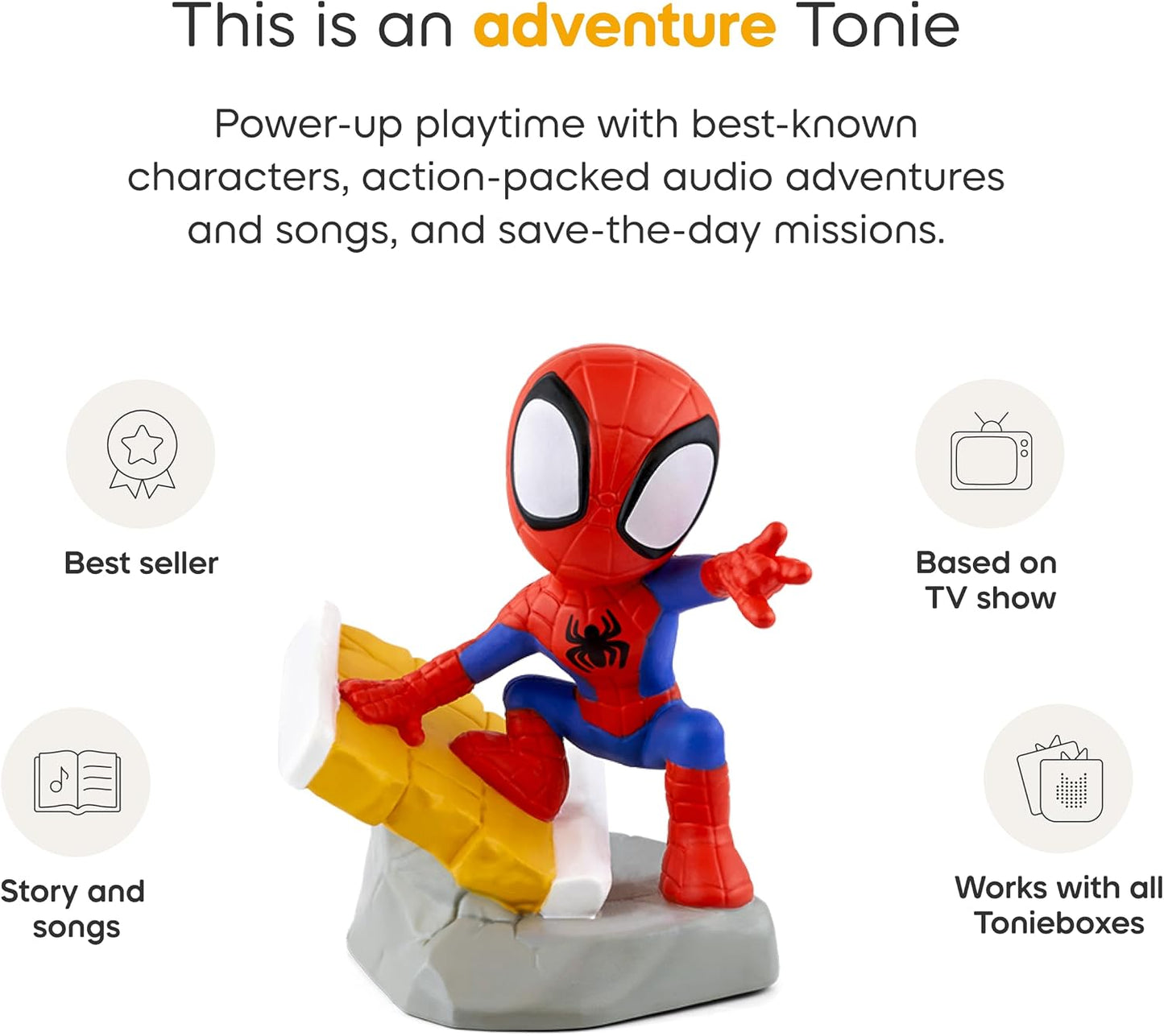 Hot Tonies Spidey Audio Toy Figurine from Marvel's Spidey & His Amazing Friends