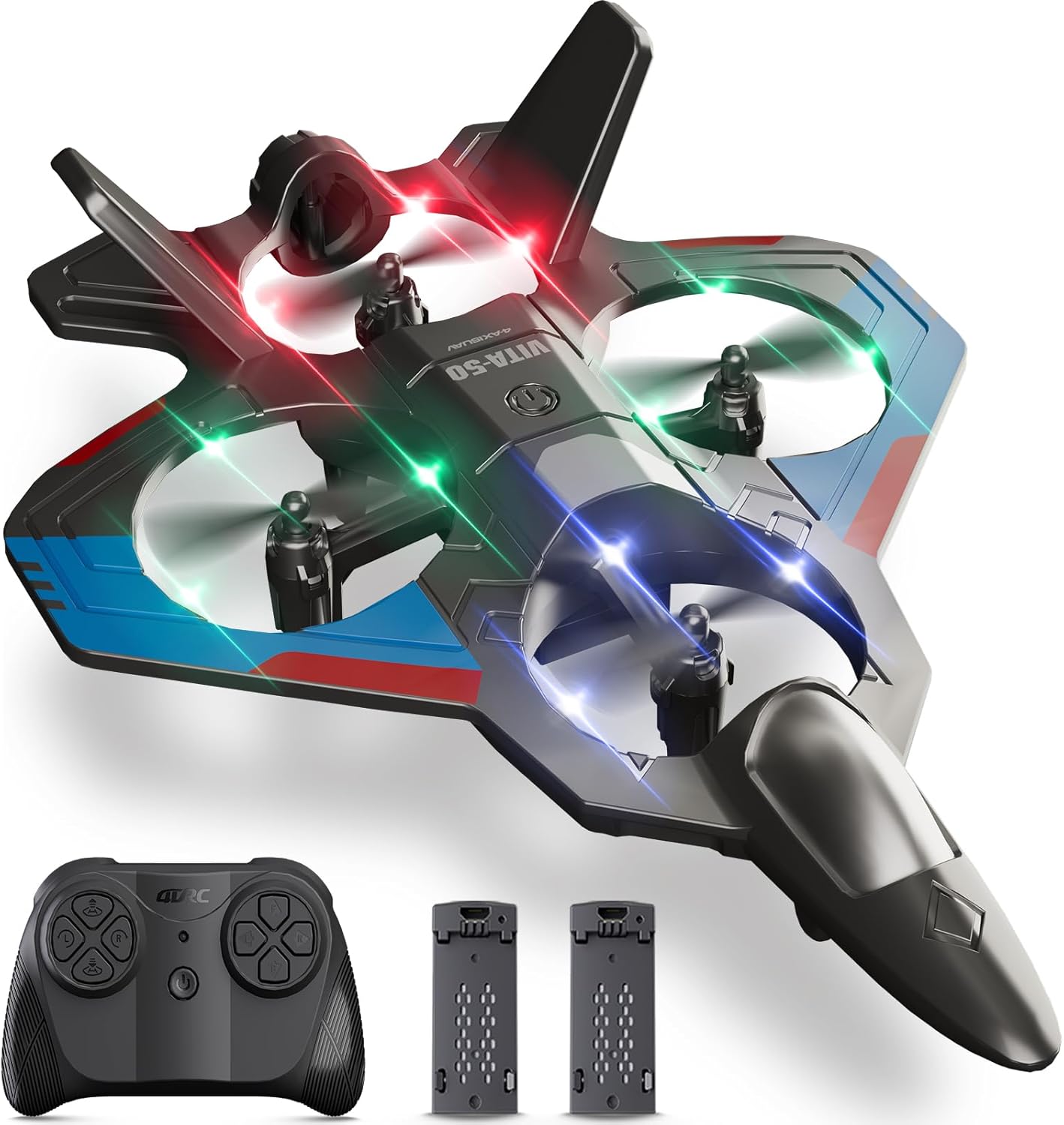 Hot4DRC RC Planes Remote Control Airplanes for Kids, Foam Remote Control Planes for Kids Adults Beginners, Remote Control Helicopter Fighter Jet Drones for Kids Adults, 360° Flip Easy to Fly