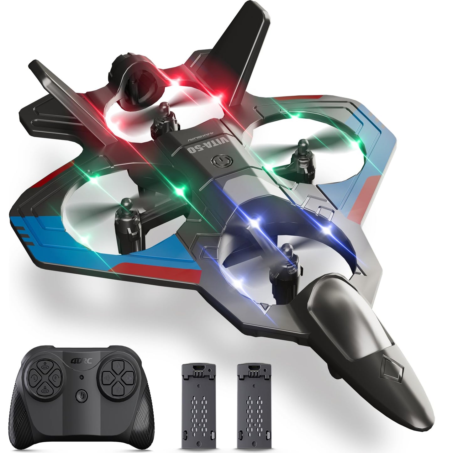Hot4DRC RC Planes Remote Control Airplanes for Kids, Foam Remote Control Planes for Kids Adults Beginners, Remote Control Helicopter Fighter Jet Drones for Kids Adults, 360° Flip Easy to Fly