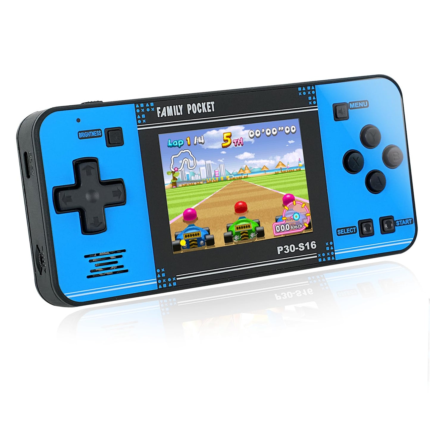 HotHandheld Game for Kids -Preloaded 220 Retro Video Games, Portable Gaming Player with Rechargeable Battery 3.0" LCD Screen, Mini Arcade Electronic Toy Gifts for Boys Girls (Blue)