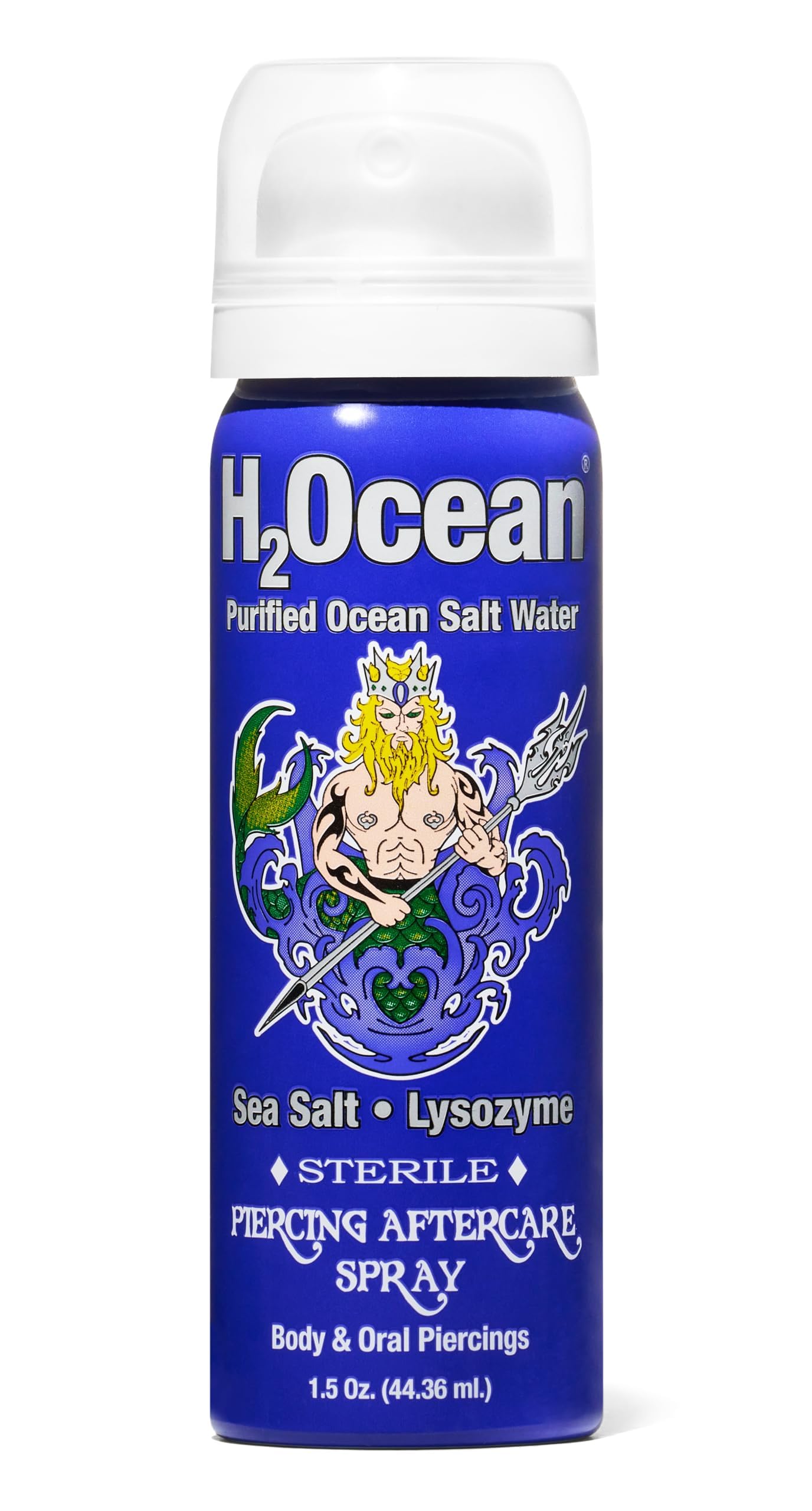 HotH2Ocean Piercing Aftercare Spray and Keloid Bump Removal– Sea Salt Spray for Body and Facial Piercings – Ear, Nose, Navel, Oral & Body Piercing Cleaner, Aftercare Solution for New Piercings– 4oz