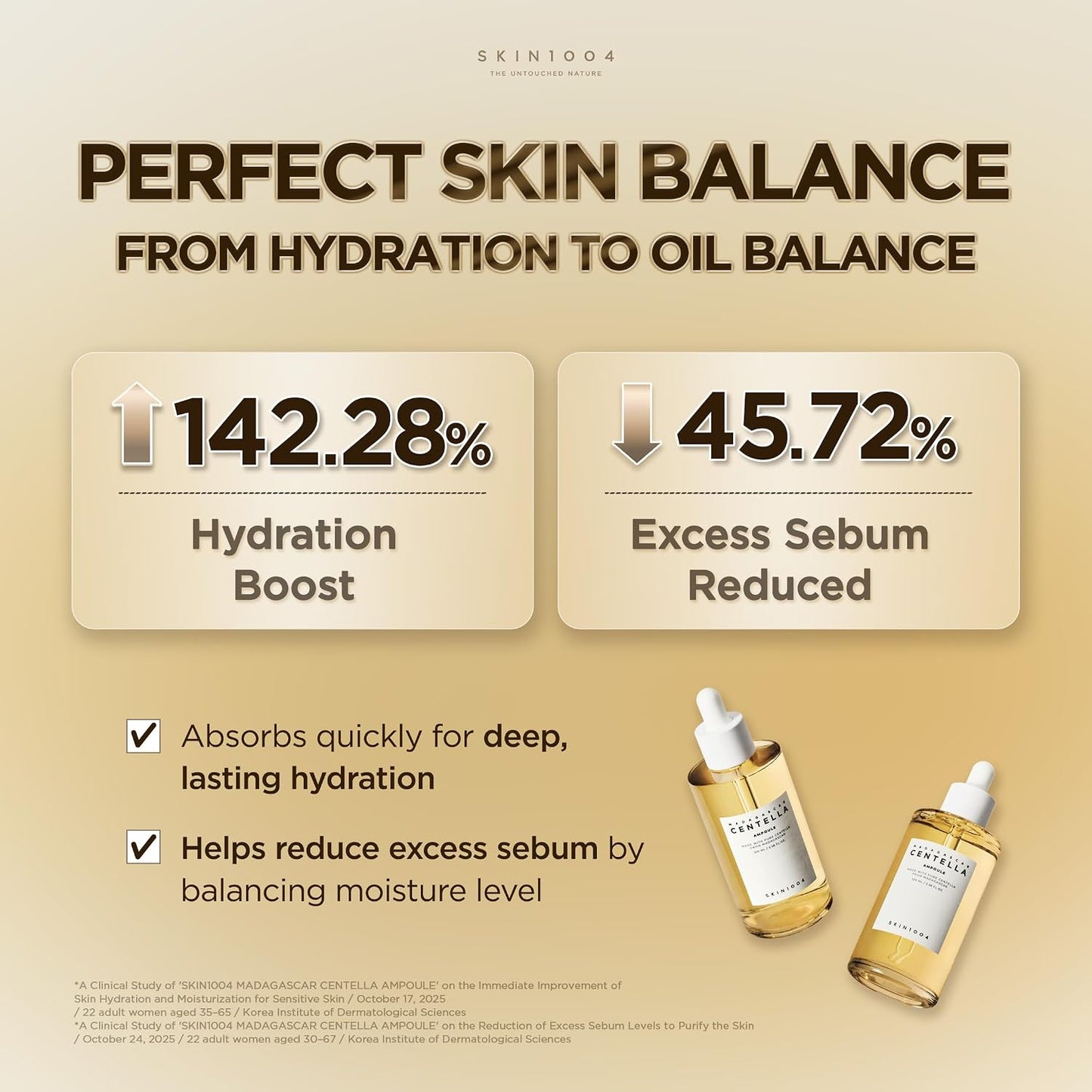 Hot[Hudson's Pick] SKIN1004 Madagascar Centella Ampoule, Korean Face Serum with Centella Asiatica for Hydrating & Moisturizing, Soothing Facial Serum for Skin Balance, Korean Skin Care, 3.38 fl.oz, 100ml