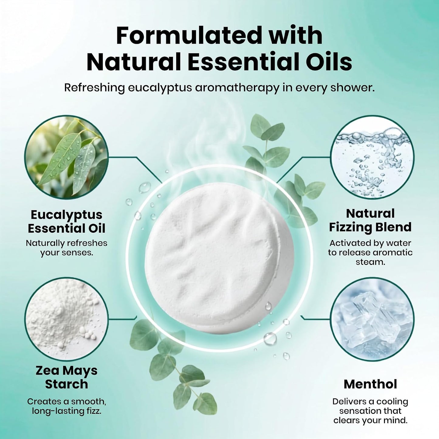 HotBodyRestore Shower Steamers Aromatherapy, Self Care Gifts, Relief 15 Pack | Birthday Gifts for Women & Men, Spa Stress Relief & Relaxation, Eucalyptus & Menthol Essential Oil Tablets