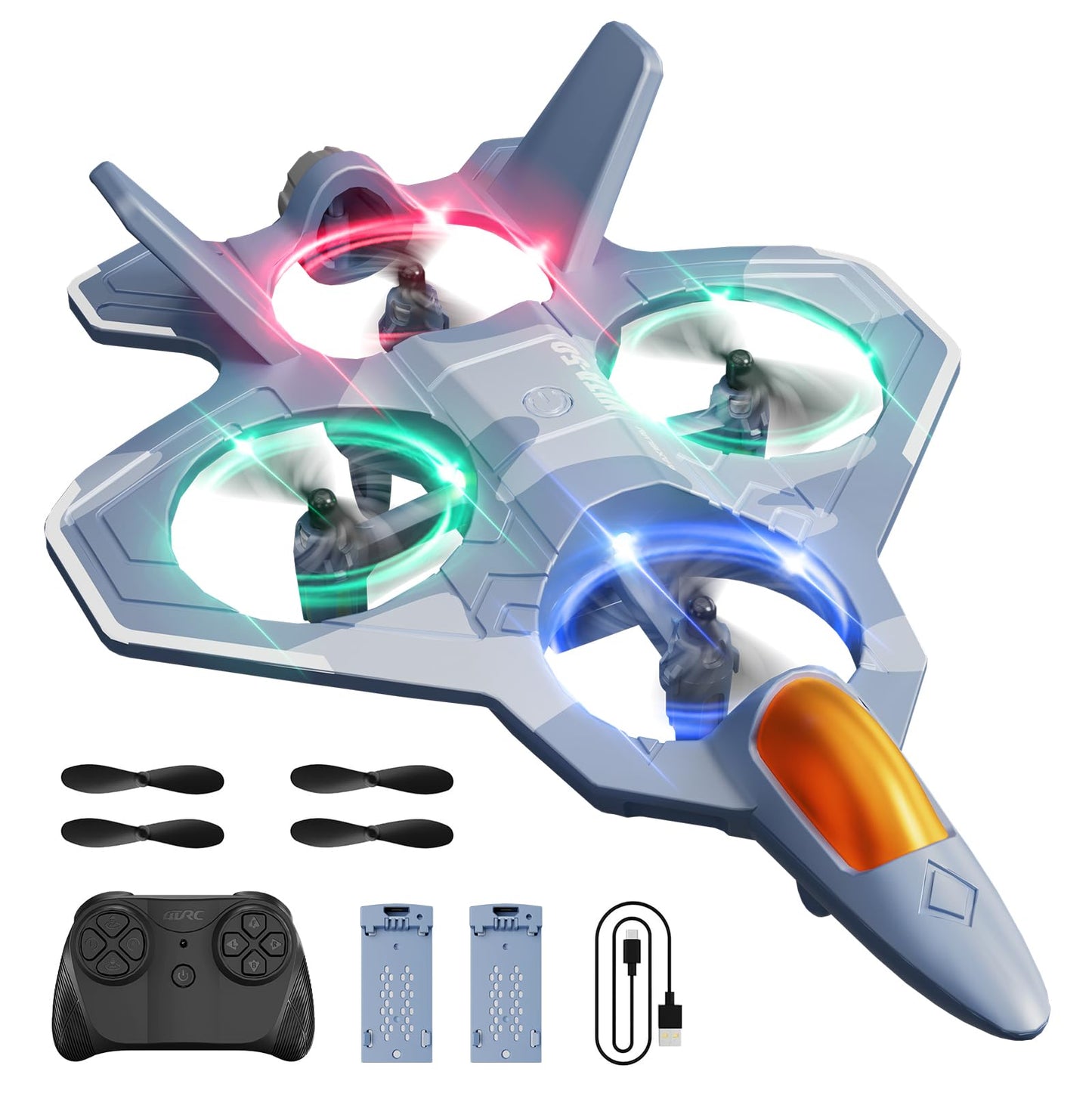 Hot4DRC RC Planes Remote Control Airplanes for Kids, Foam Remote Control Planes for Kids Adults Beginners, Remote Control Helicopter Fighter Jet Drones for Kids Adults, 360° Flip Easy to Fly