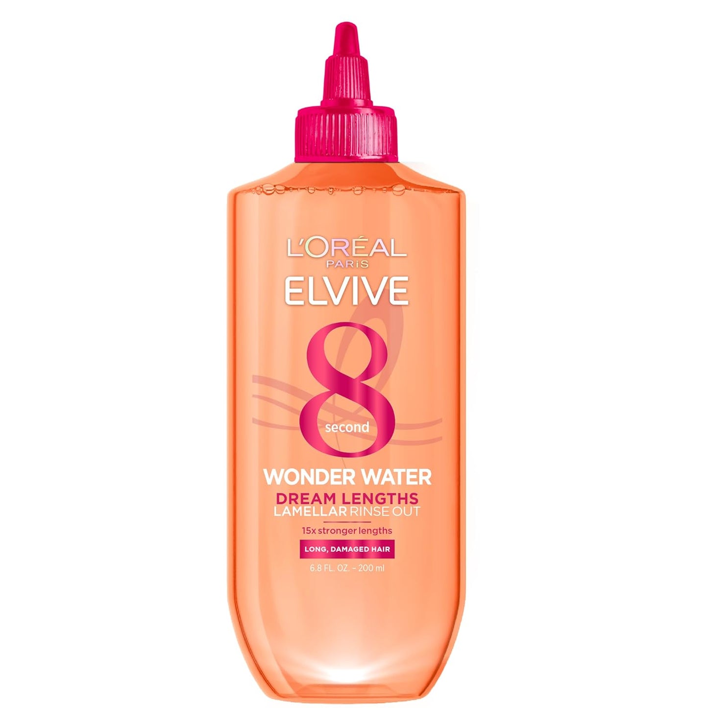HotL’Oreal Paris Elvive 8 Second Wonder Water Lamellar, Rinse out Moisturizing Hair Treatment for Silky, Shiny Looking Hair, 6.8 FL; Oz