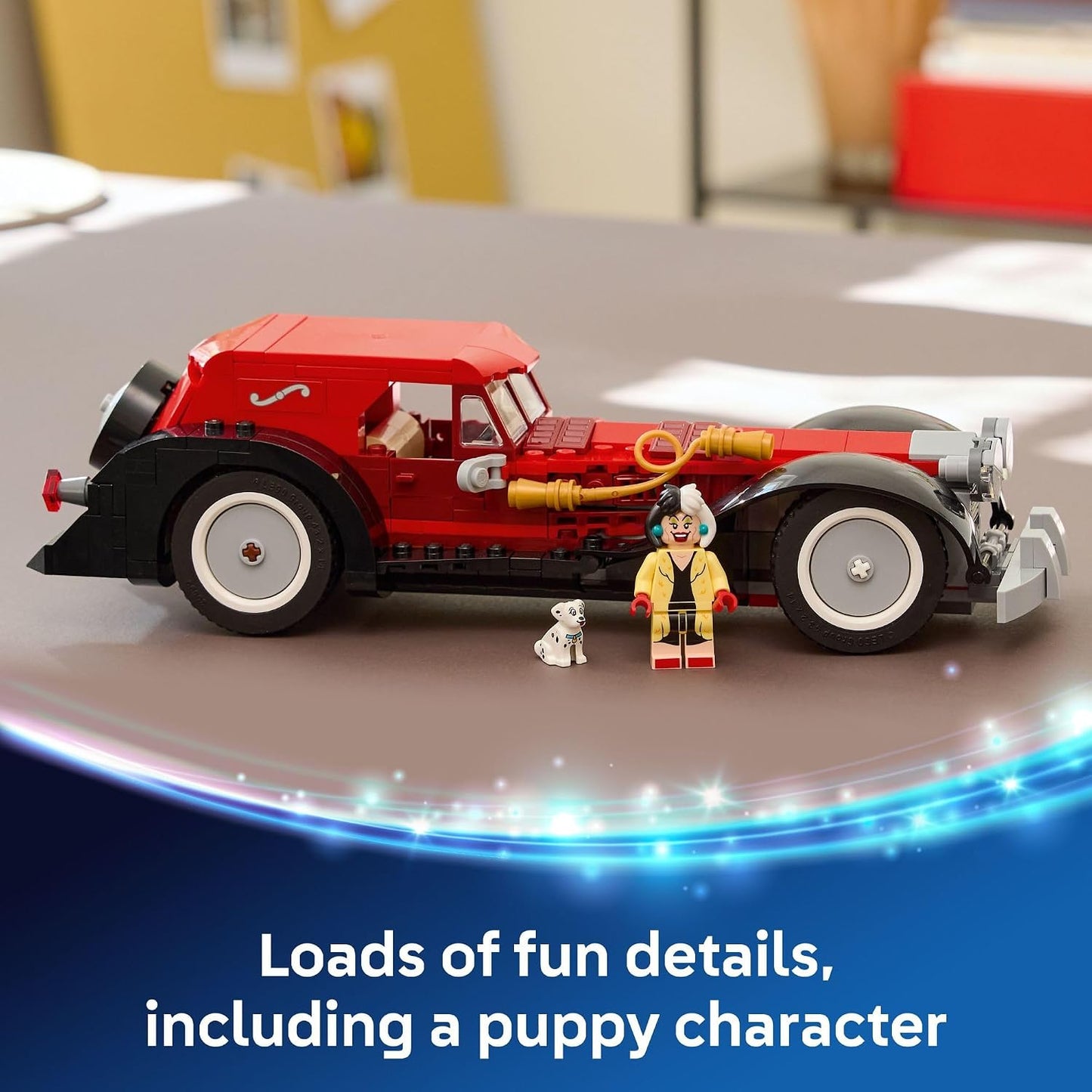 HotLEGO Disney Cruella De Vil’s Car Building Toy - 101 Dalmations Pretend Play Vehicle Building Set for Girls & Boys, Ages 9+ - Gift Idea for Birthdays - 43277