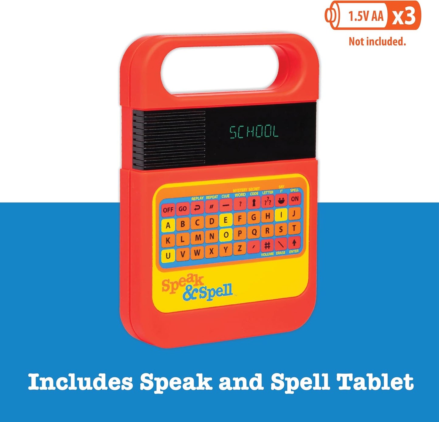 HotSpeak & Spell Educational Learning Toy, Spelling Games, 80s Retro Handheld | Educational Learning Toy, Spelling Games, 80s Retro Handheld, Autism Toys