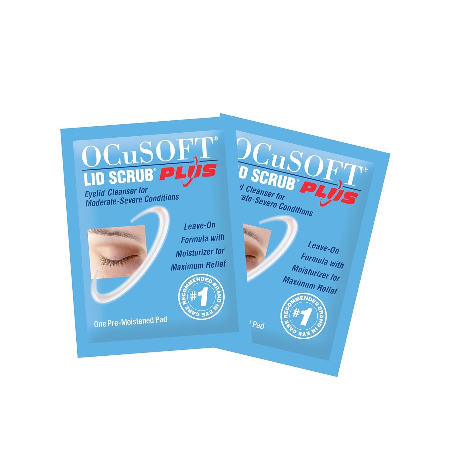 HotOCuSOFT Lid Scrub Plus Inflation Buster – 5 Bonus Pads Included - Advanced Eyelid Cleanser for Intensive Lid & Lash Care - 35 ct Pre-Moistened Pads