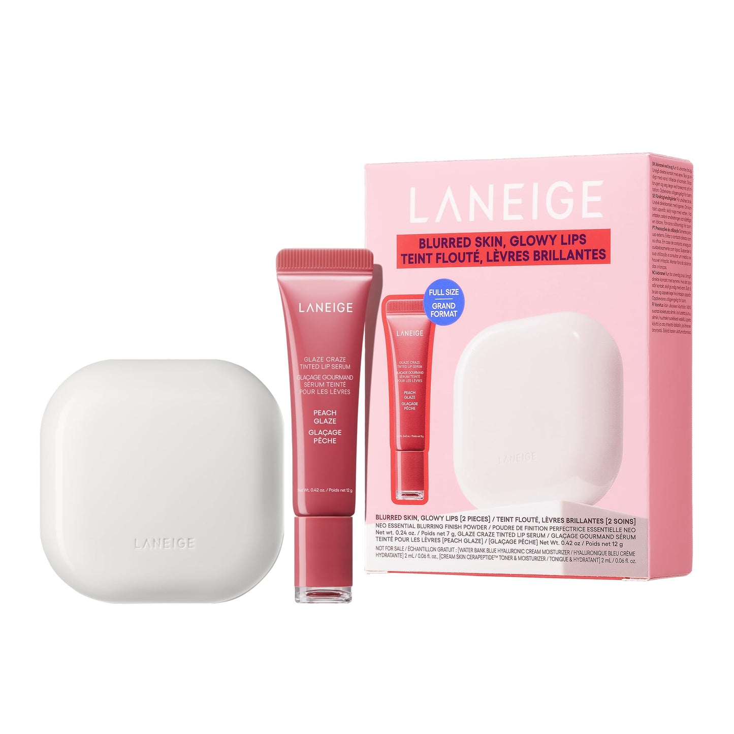 HotLANEIGE Glaze Craze Tinted Lip Serum: Hydrating, Lip Barrier-Boosting, Softening Lip Serum Treatment for Glossy & Buildable Shine, Nourished Lips with Plumping Polypeptides | Korean Skin Care