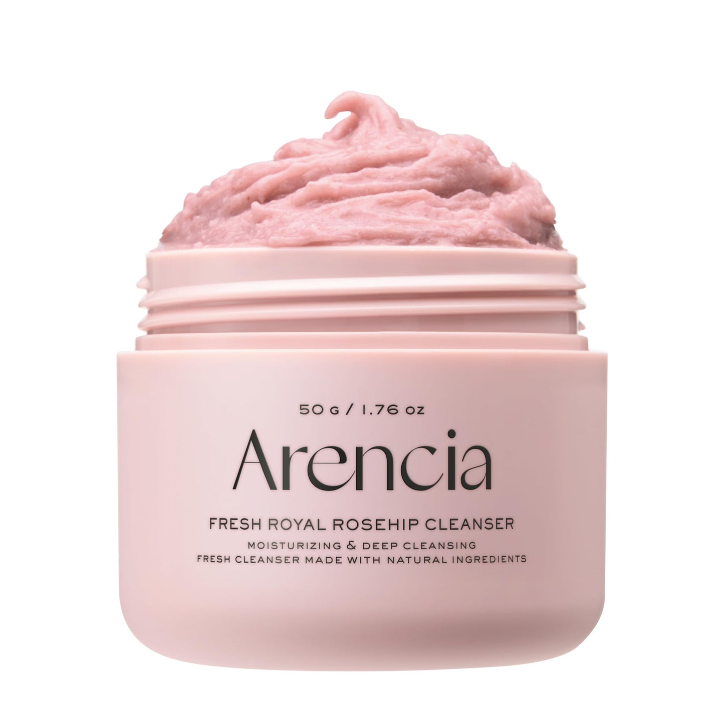 HotArencia Korean Rice Mochi Face Cleanser - Face Wash, Gentle Scrub All in One for Deep Cleansing, Moisturizing, Pore Minimizing with Rice Water & Green Tea (4.23oz)