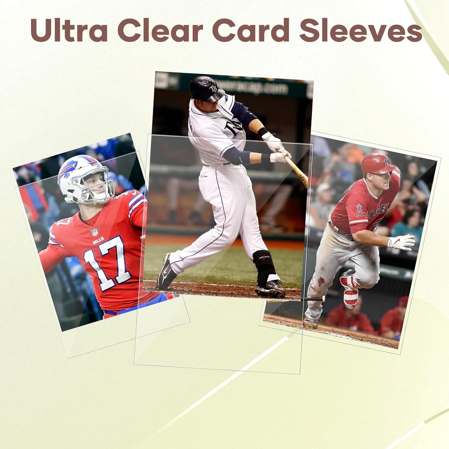 Hot 1200 Count Card Sleeves, Clear Baseball Card Sleeves, Soft Trading Card Sleeve Fit for MTG, TCG, Baseball Cards, Football Cards, Game Cards