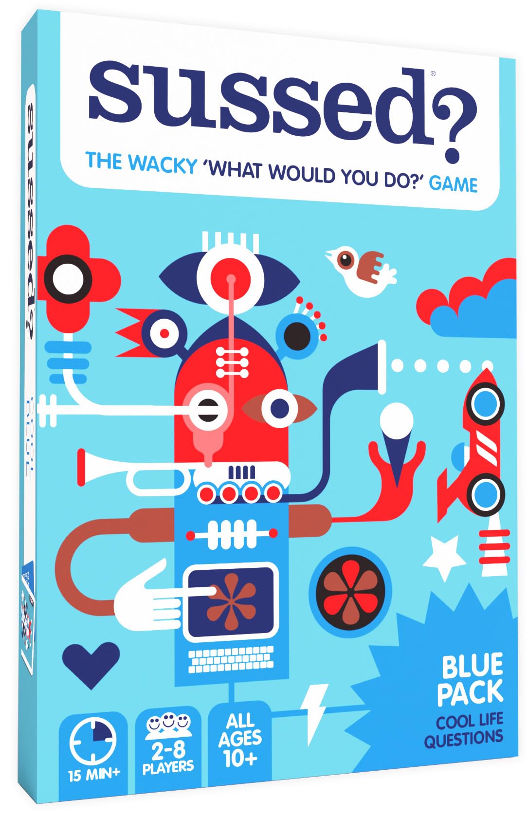 Hot SUSSED The Wacky ‘What Would You Do’ Social Card Game - Fun & Easy for Kids - Family Travel Game for Road Trips & Car Journeys - Ages 6 & Up - Yellow Deck