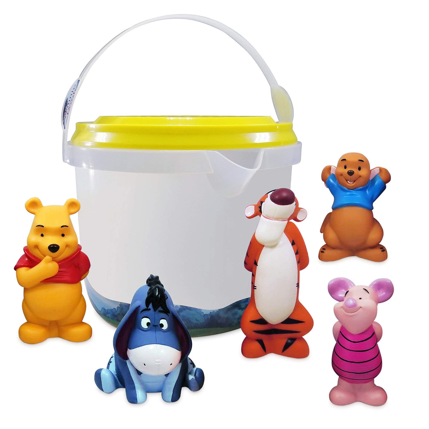 HotDisney Store Official Toy Story Bath Toys Set - Includes 5 Detailed Toys with a Straining Storage Bucket - Bath Time Fun & Water Play Set for Kids