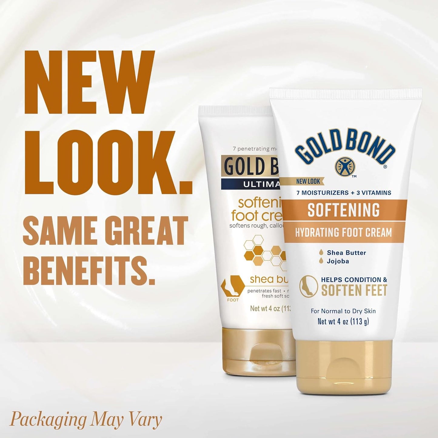 HotGold Bond Softening Foot Cream, 4 oz., Foot Lotion with Shea Butter to Soften Rough & Dry Feet