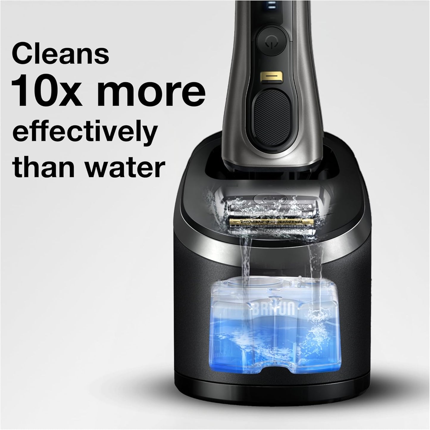 HotBraun Clean & Renew Refill Cartridges CCR, Replacement Shaver Cleaner Liquid Solution for Clean&Charge System, Pack of 4
