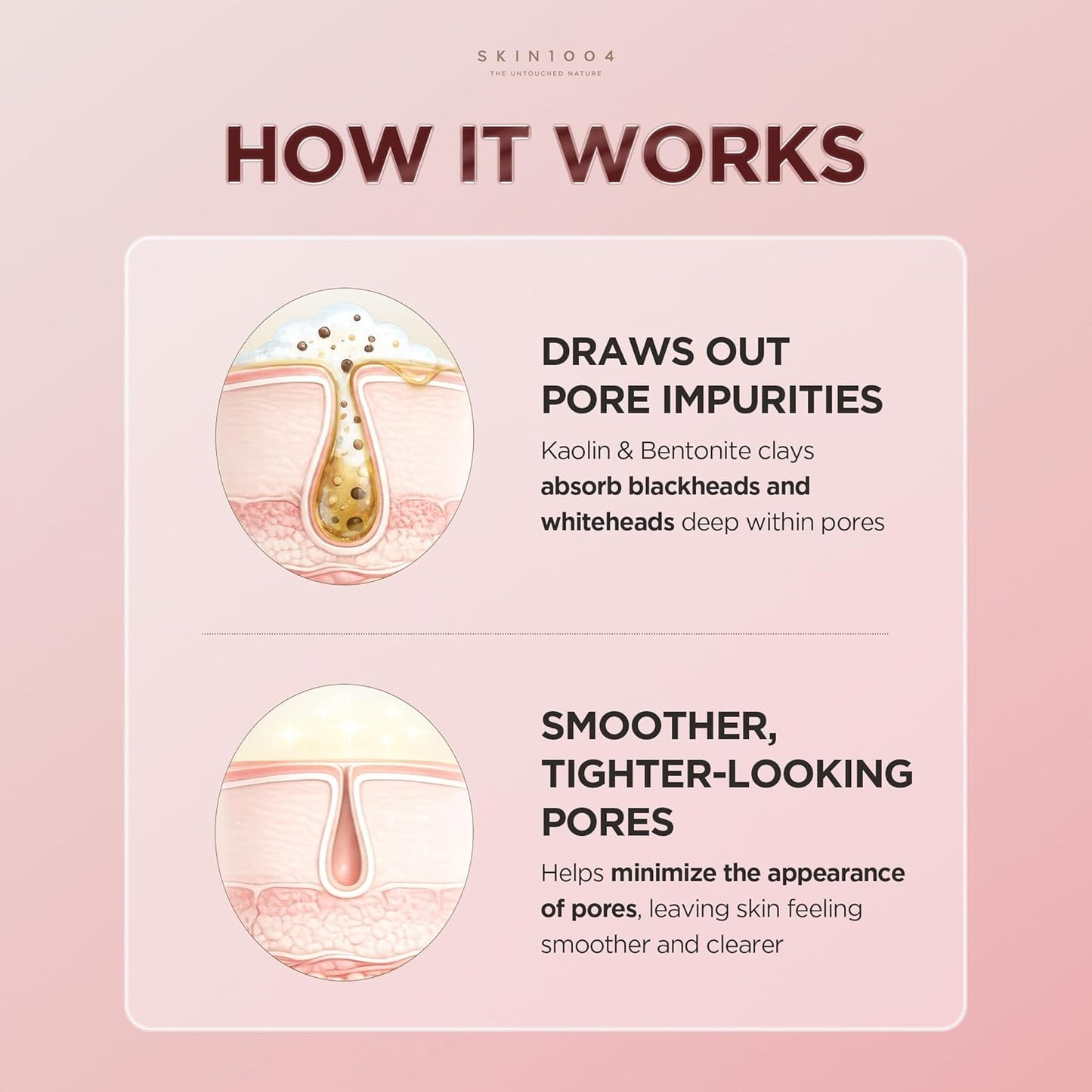 HotSKIN1004 [Hudson's Pick] Poremizing Quick Clay Stick Mask, Facial Clay Mask for Pores, Centella Clay Stick for Pore Minimizing, Pink Pore Mud Mask for Sebum Balance, Korean Skin Care, 0.95 oz / 27g