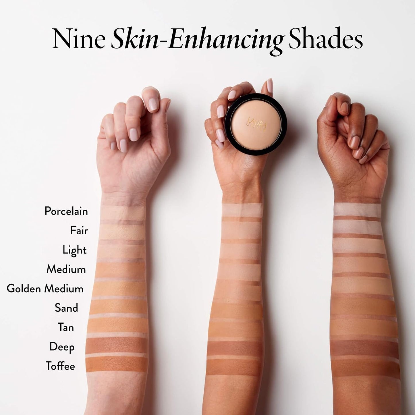 HotLAURA GELLER NEW YORK Baked Double Take Powder Foundation – Longwear Buildable Medium to Full Coverage – Matte Finish – Non-Caking Formula– Handmade in Italy – Mature & Sensitive Skin – Light