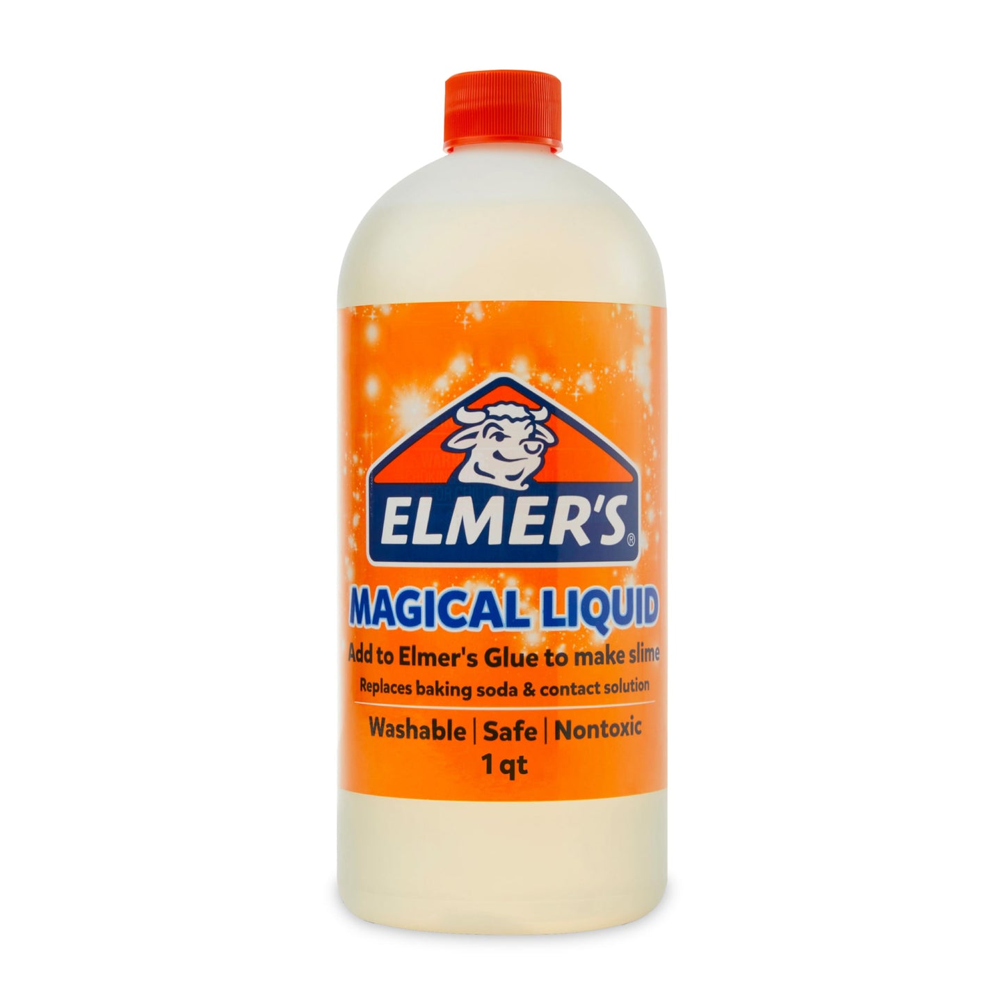 HotElmer's Magical Liquid, Slime Activator Solution, Safe and Washable, 1 Quart - Updated Formula for Double the Slime Output