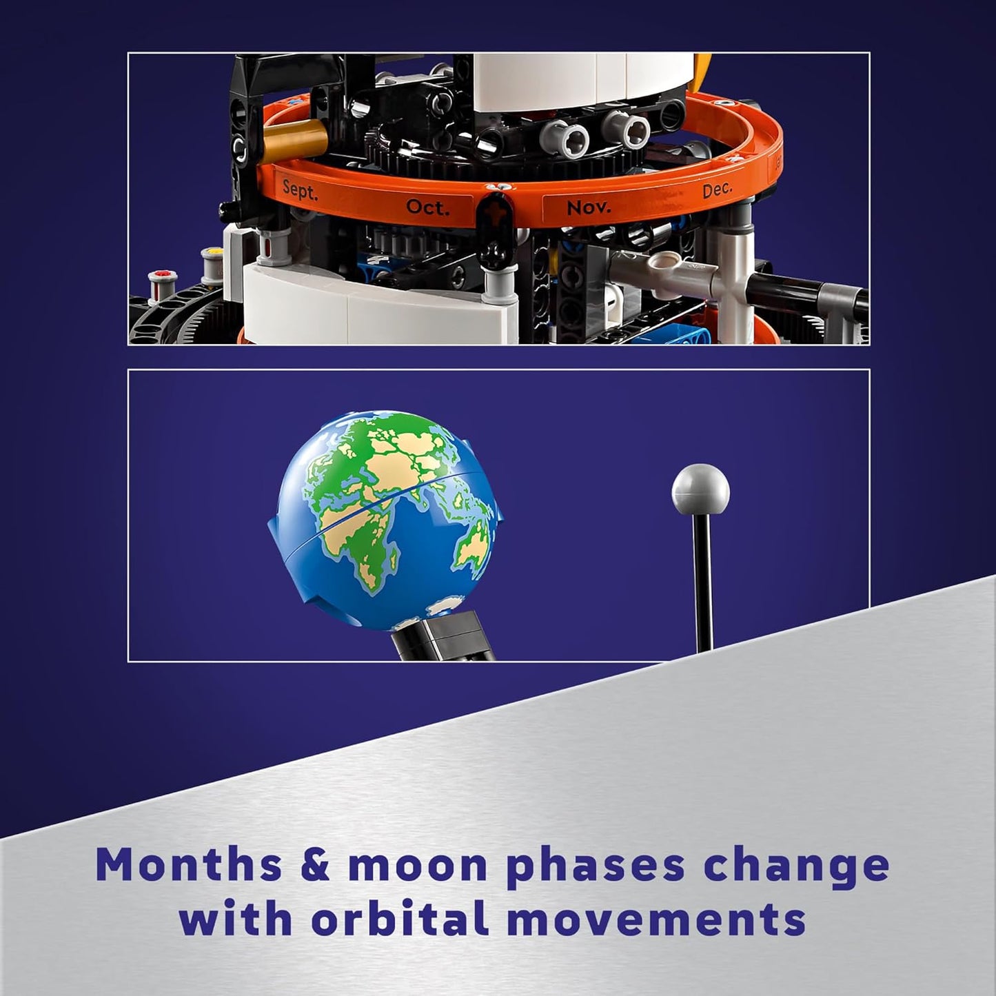 Hot LEGO Technic Planet Earth and Moon in Orbit Building Set, Outer Space Birthday Gift for 10 Year Olds, Solar System Toy for Imaginative, Independent Play, Room Décor for Boys & Girls, 42179