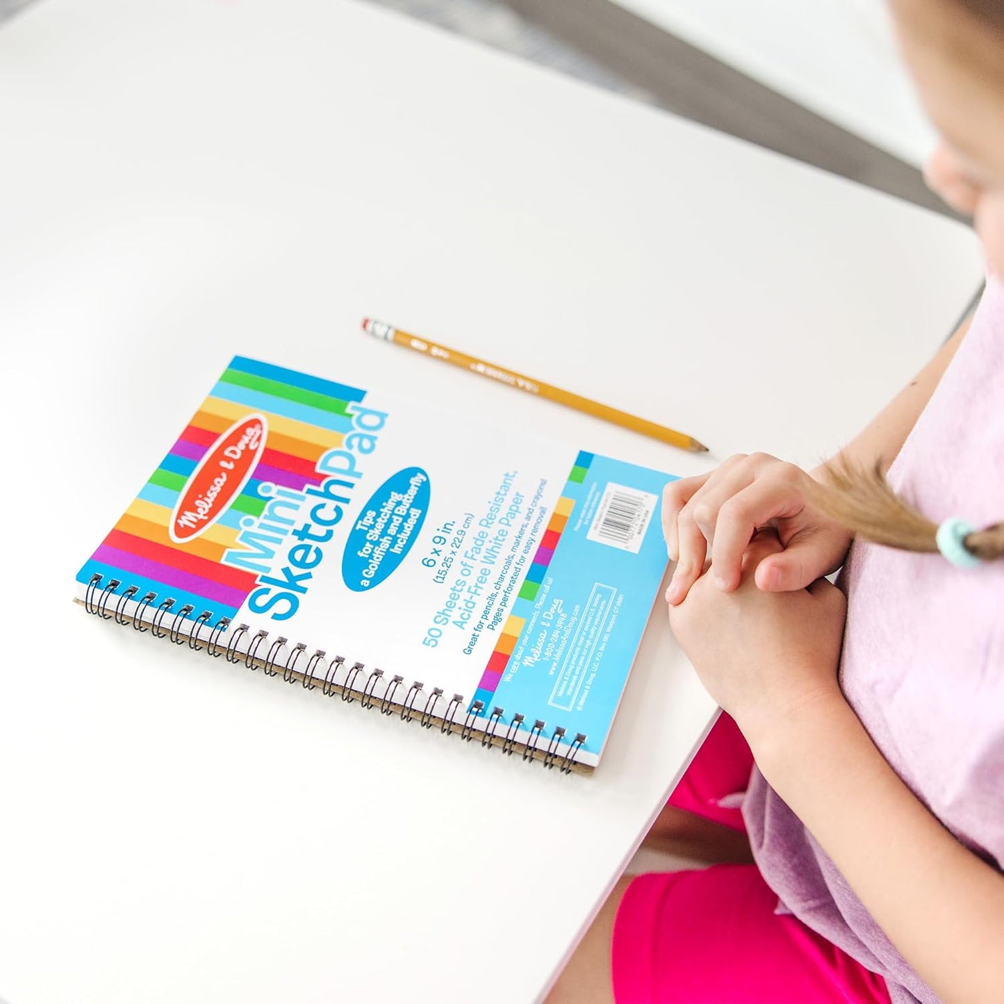 HotMelissa & Doug Drawing Paper, Sketch Pad, 3-Pack Bundle for Coloring, Writing or Painting (6 x 9 inches) - 50 Sheets Each, Kids Drawing Pad & Art Supplies for Kids Ages 3+
