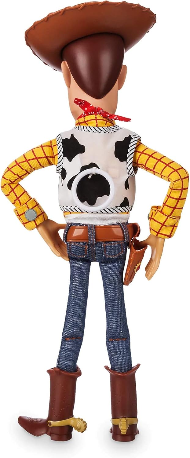 HotDisney Store Official Sheriff Woody Talking Action Figure from Toy Story, Features Sounds and Phrases from the Movies, Interacts with Other Figures and Toys