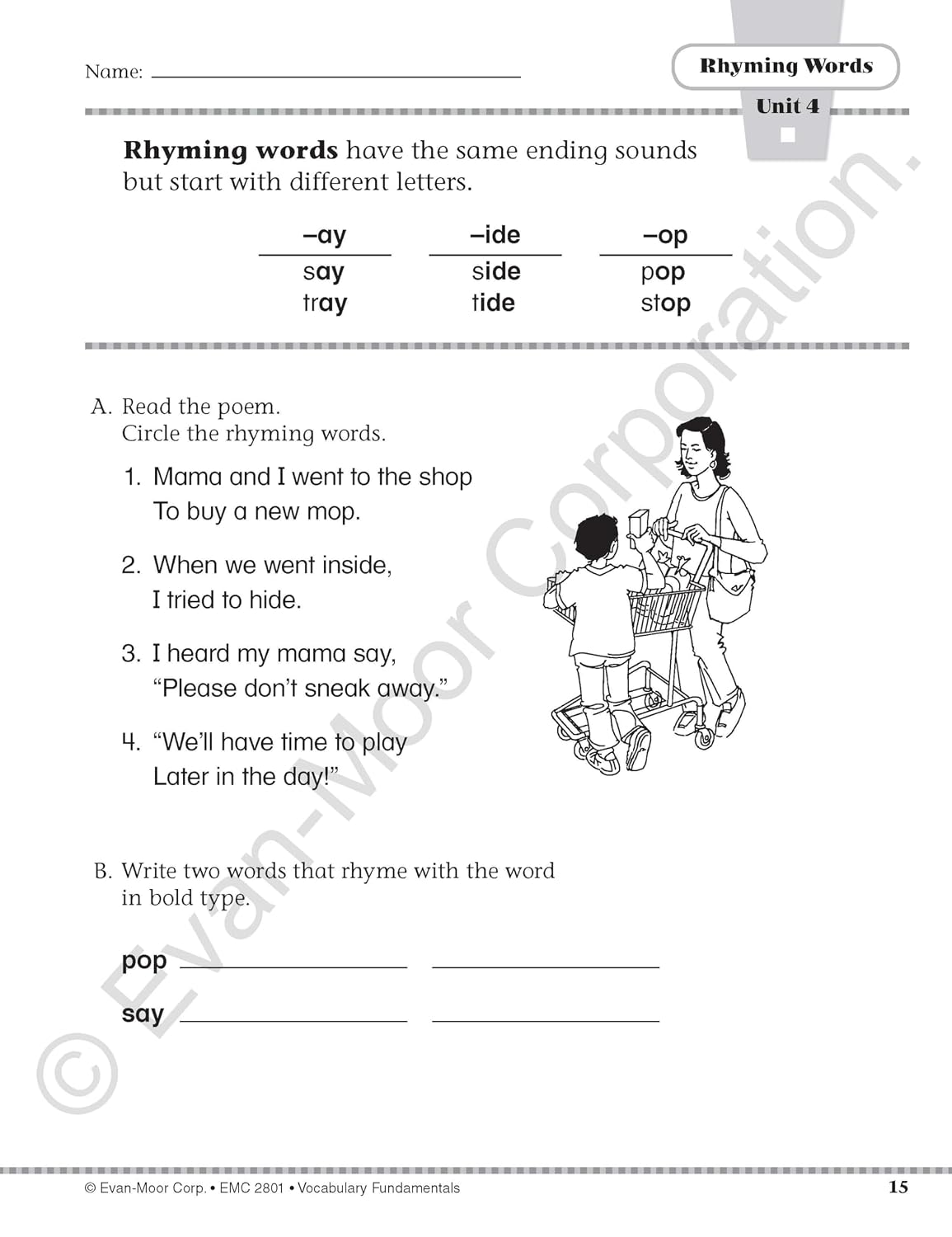 Hot Evan-Moor Vocabulary Fundamentals, Grade 1 Homeschool and Classroom Resource, Reproducible Worksheets, Compound Words, Synonyms, Antonyms, Homophones, Homographs, Prefixes, Word Skills, Practice, Play